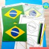 Bandeira do Brasil para Imprimir e Pintar 8